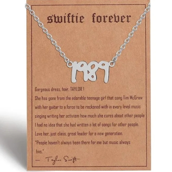 Taylor Swift Jewelry - Taylor Swift 1989 necklace NWT from a Taylor Swift merch store.